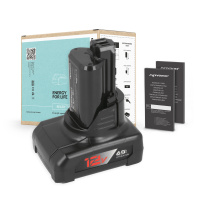 Bosch PS10-2A batéria 6000 mAh (72 Wh), 6 článkov Li-Ion 12V (6000 mAh)
